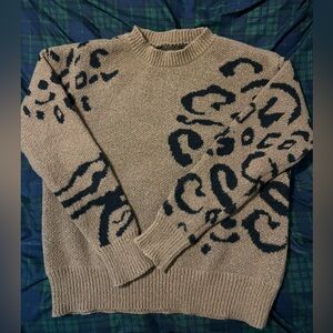 SHEIN cheetah sweater